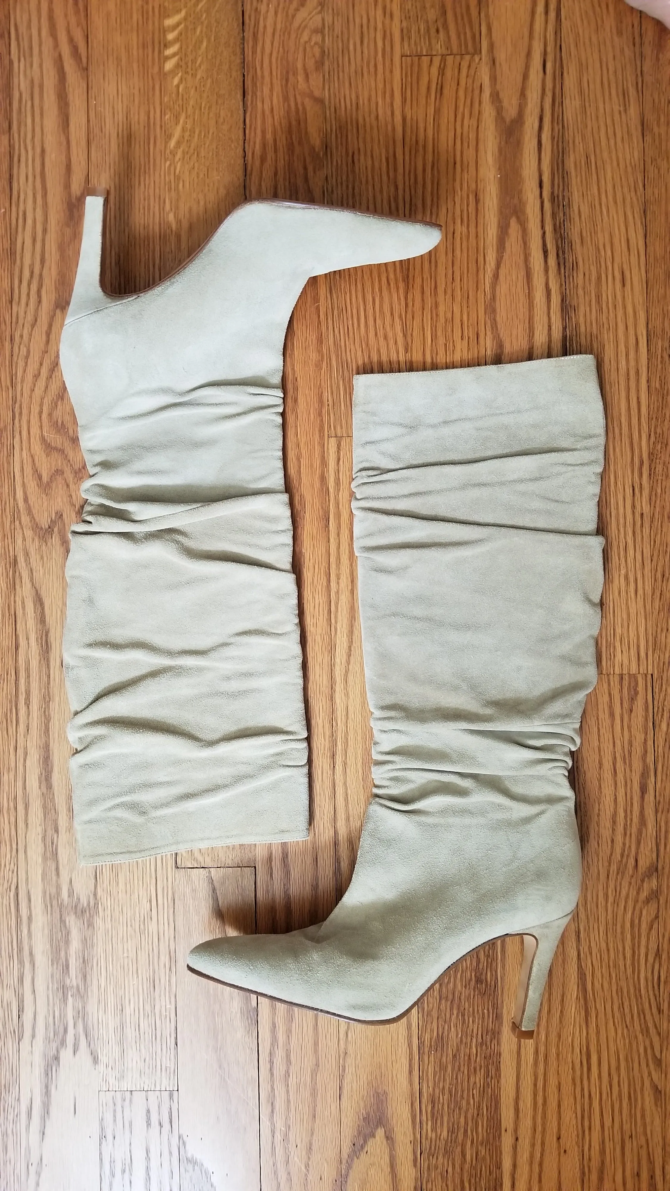 00's Taupe Suede Tall Boots