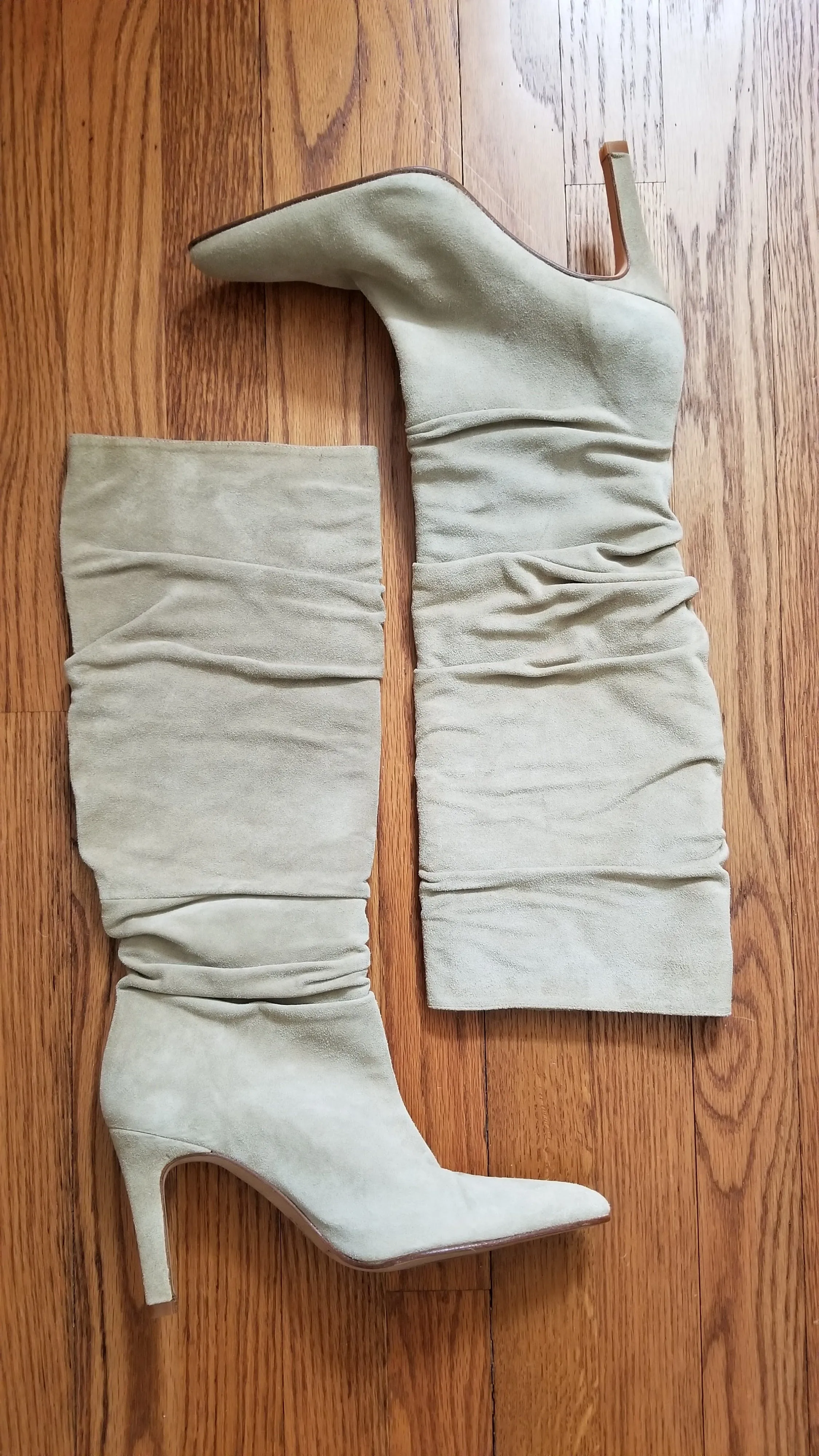 00's Taupe Suede Tall Boots