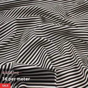 20 MTS ROLL - Stretch Viscose Poplin - Stripes - OFFER: 3€/MT