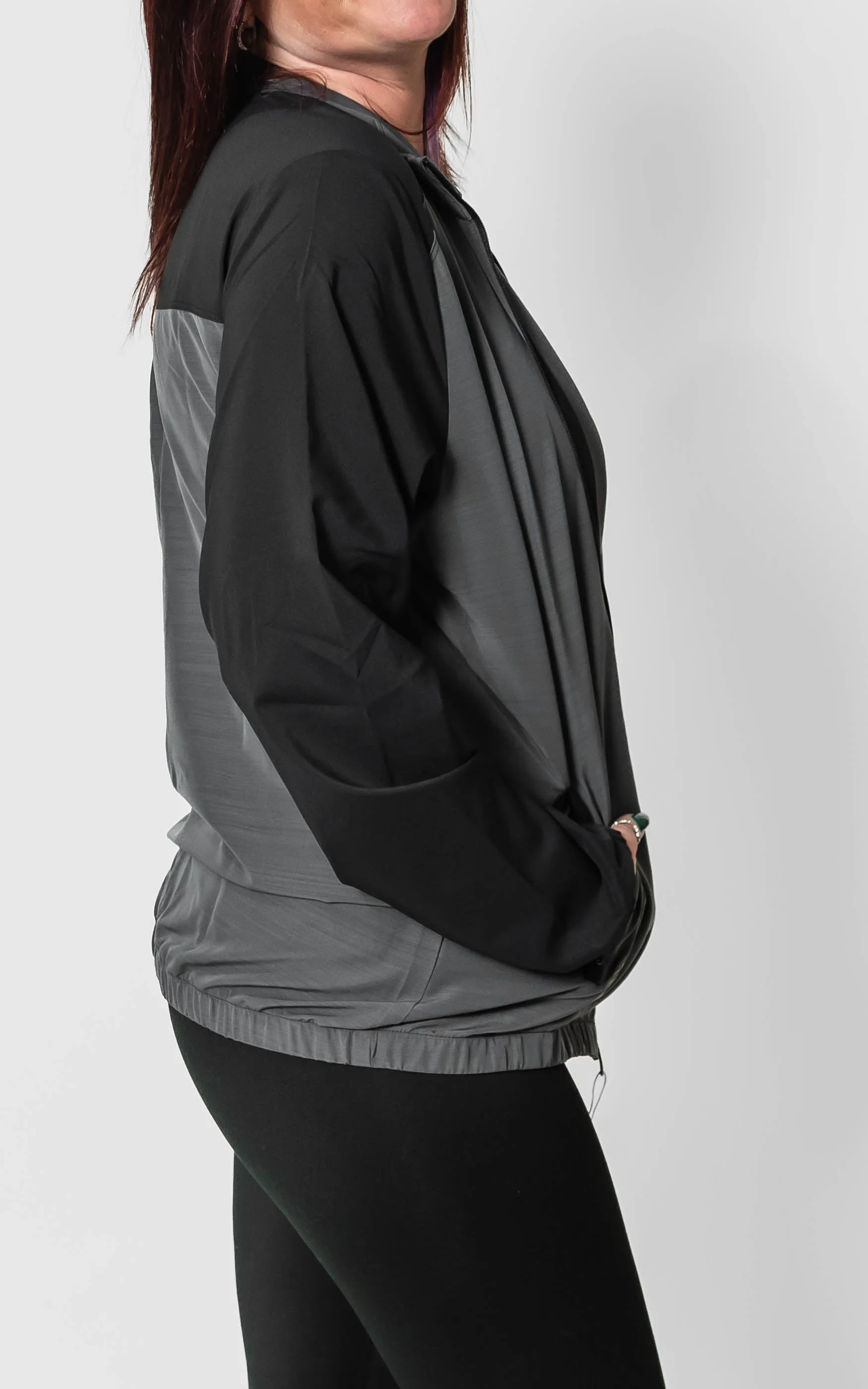 Adidas - Women's Heather Block Full-Zip Wind Jacket** - Final Sale
