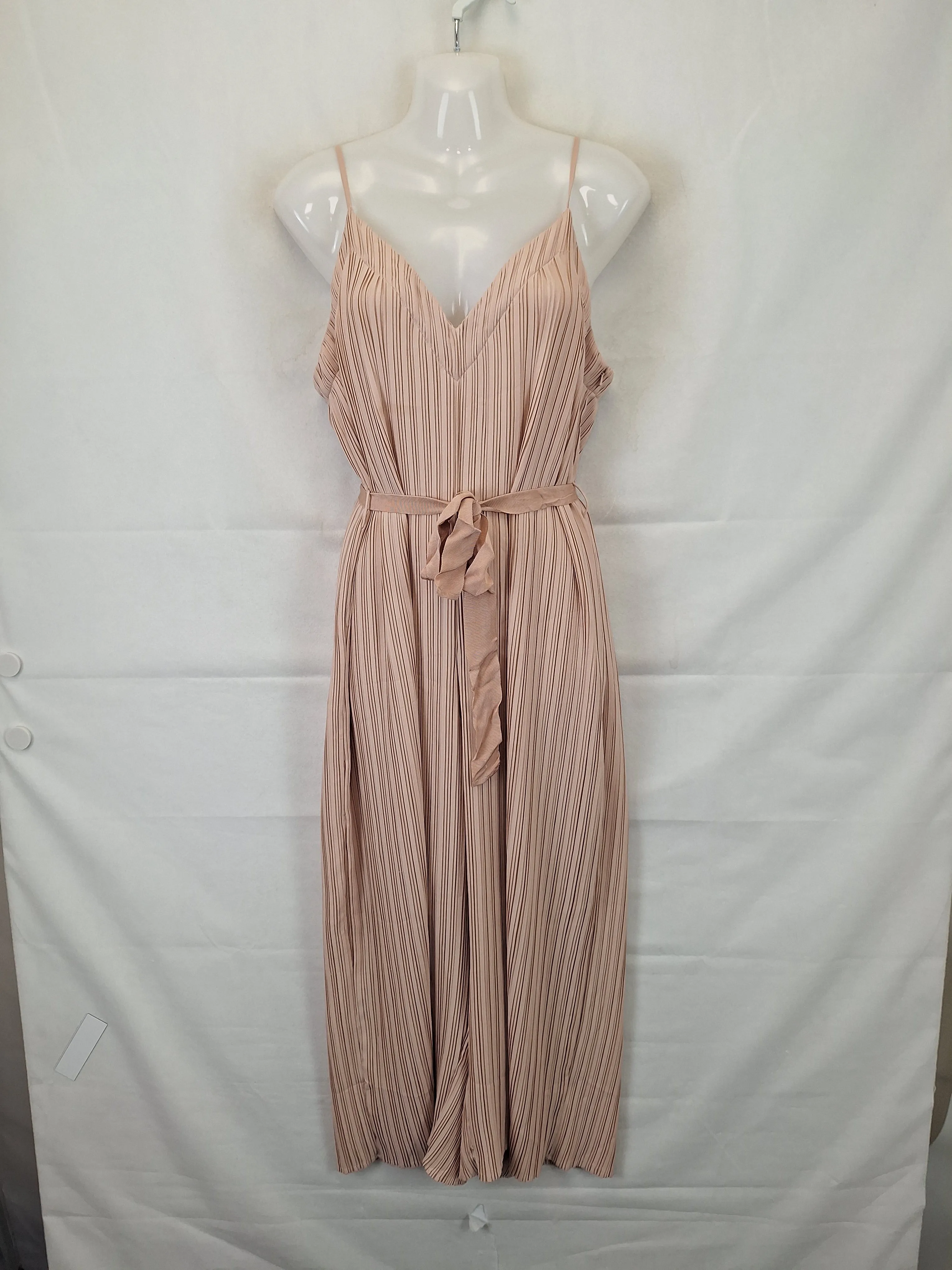 Alice McCall Dusty Rose Mini Pleated Evening Jumpsuit Size 10