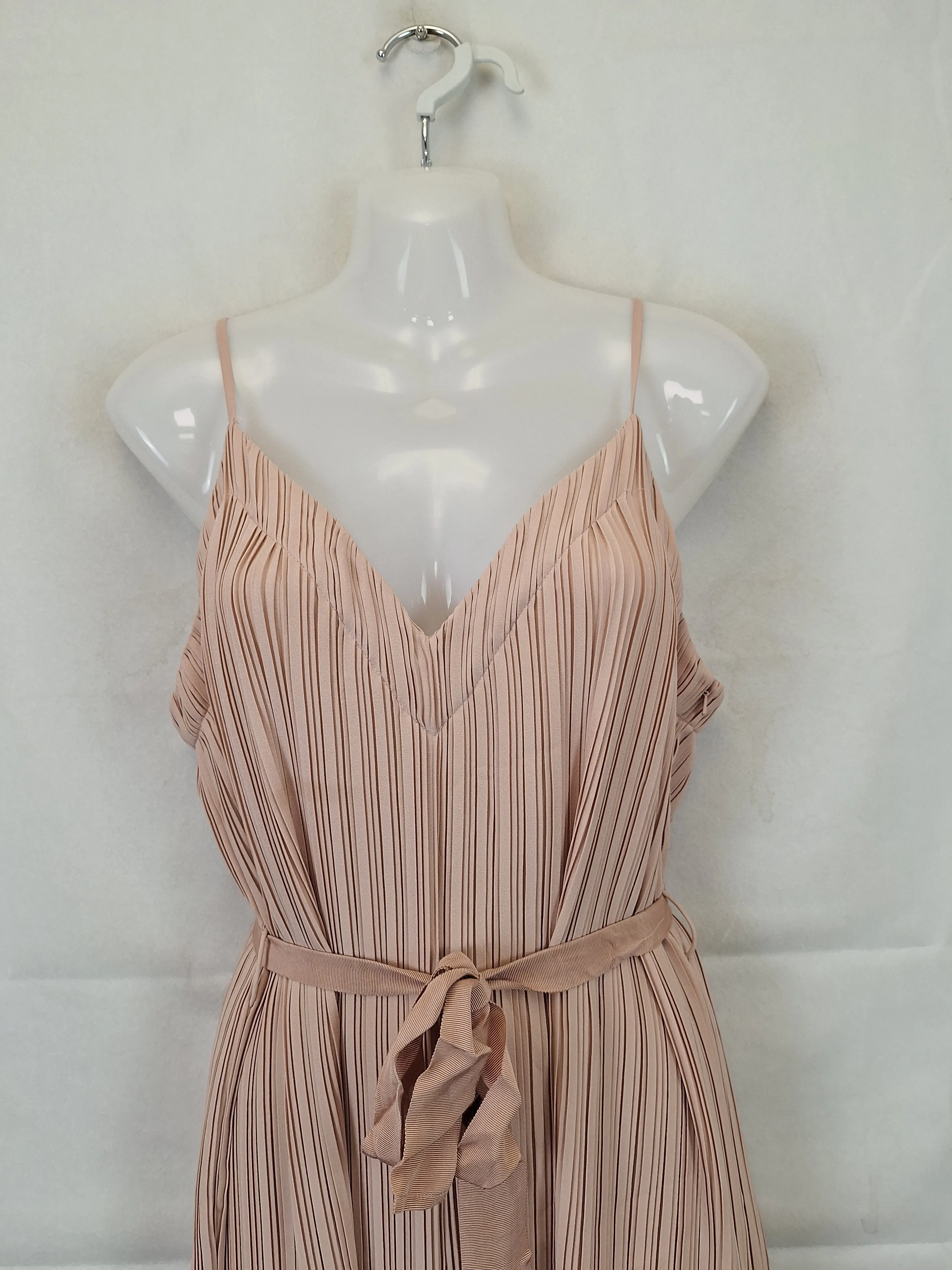 Alice McCall Dusty Rose Mini Pleated Evening Jumpsuit Size 10