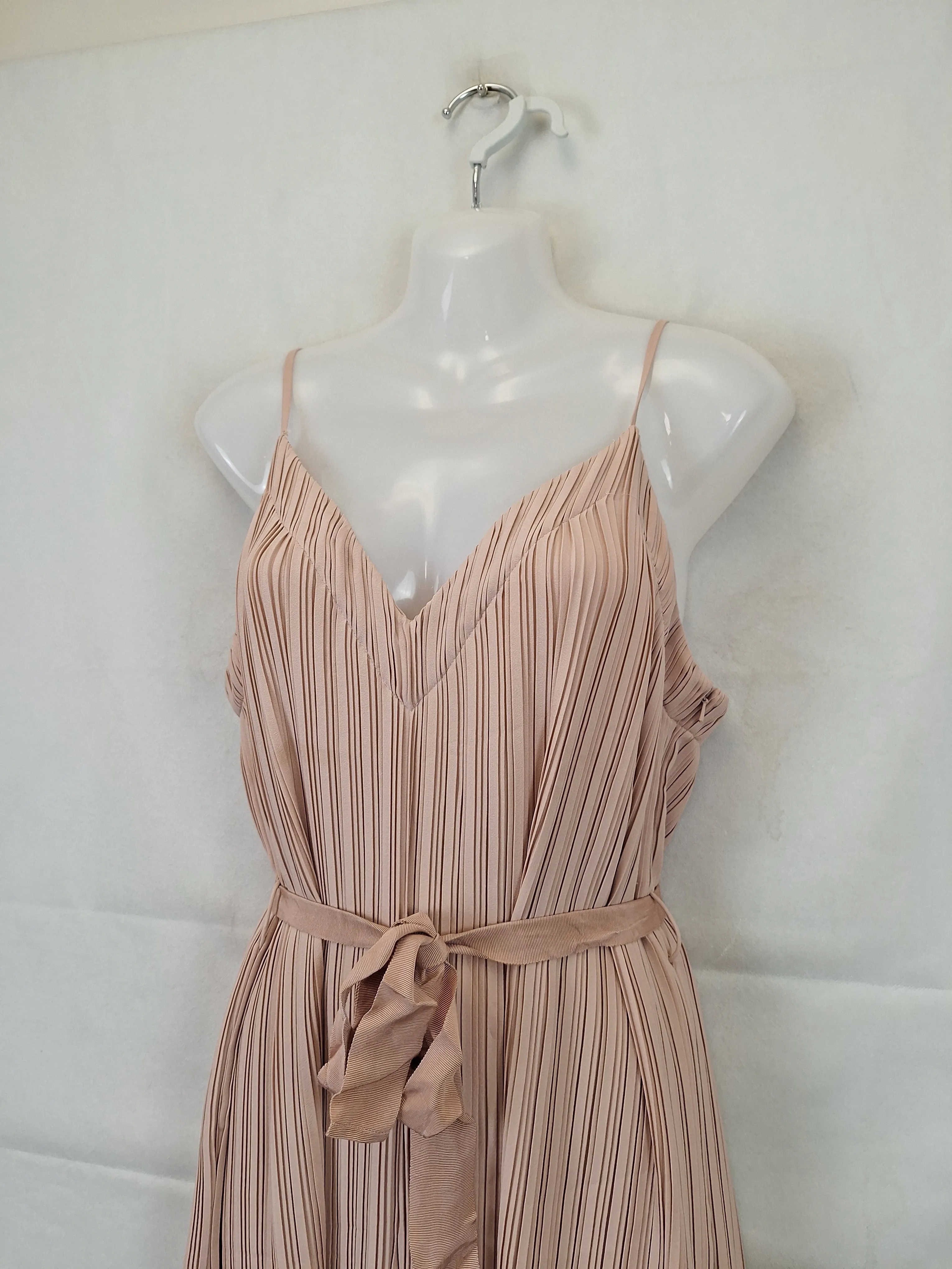Alice McCall Dusty Rose Mini Pleated Evening Jumpsuit Size 10