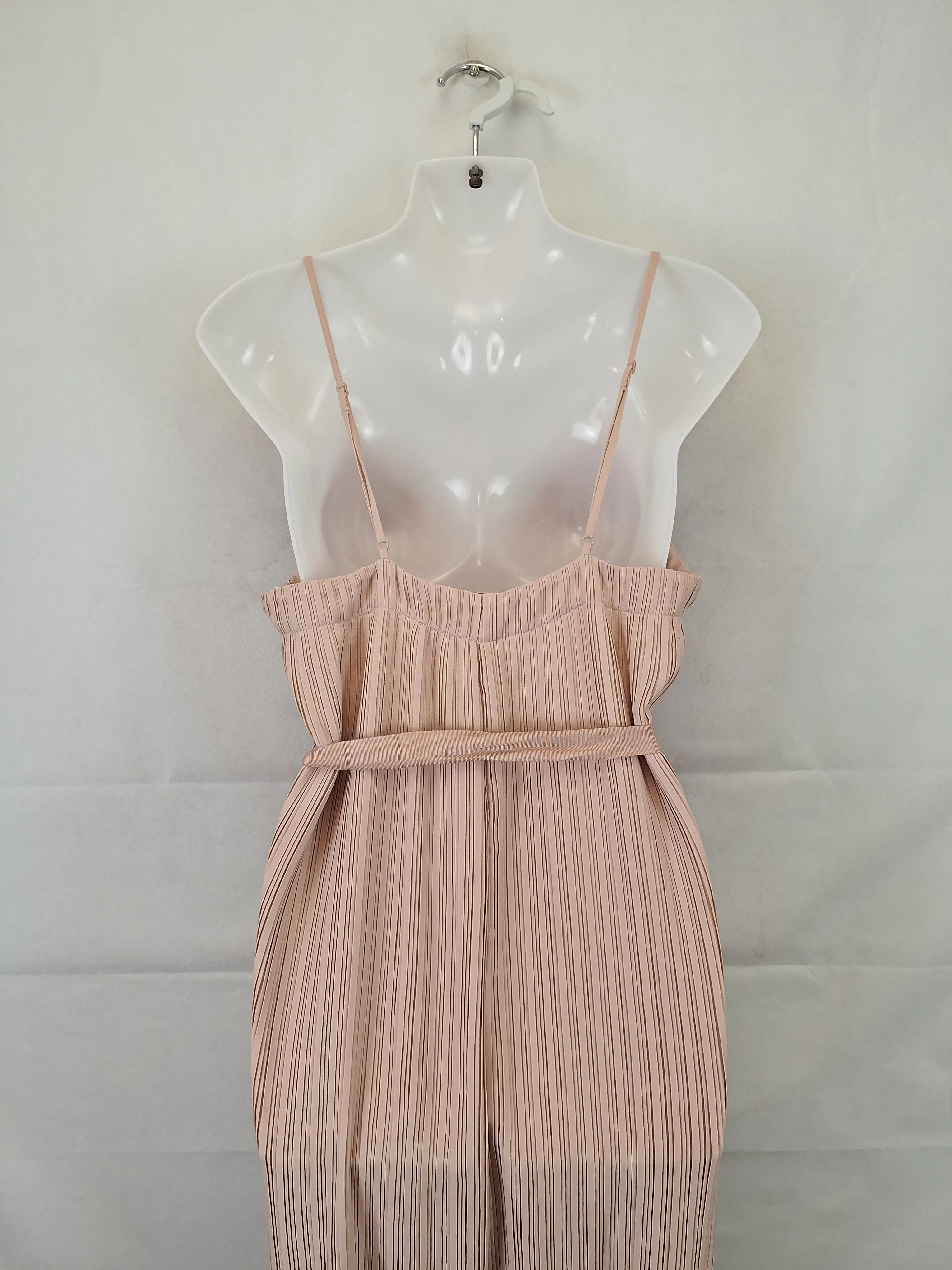 Alice McCall Dusty Rose Mini Pleated Evening Jumpsuit Size 10