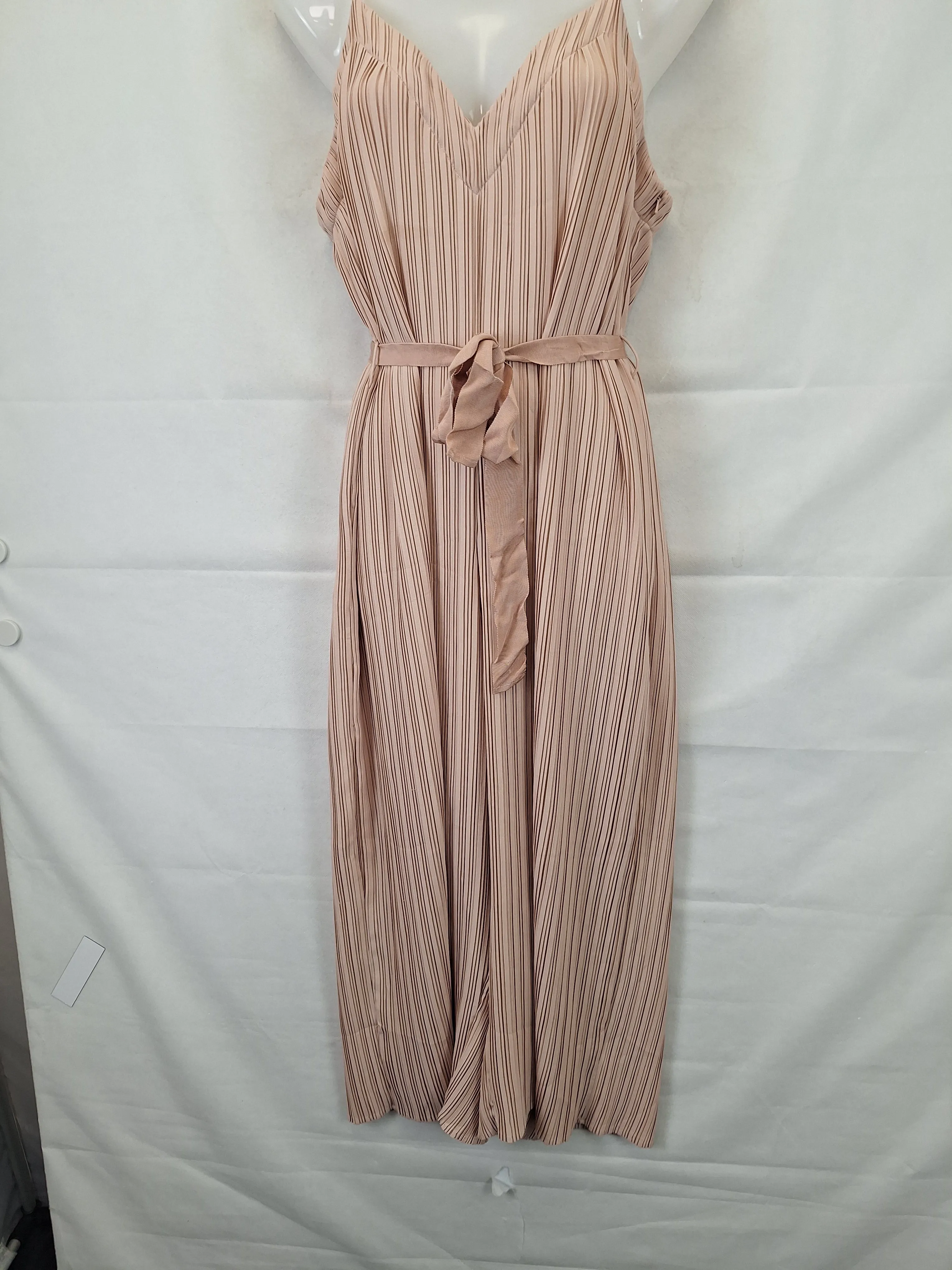 Alice McCall Dusty Rose Mini Pleated Evening Jumpsuit Size 10