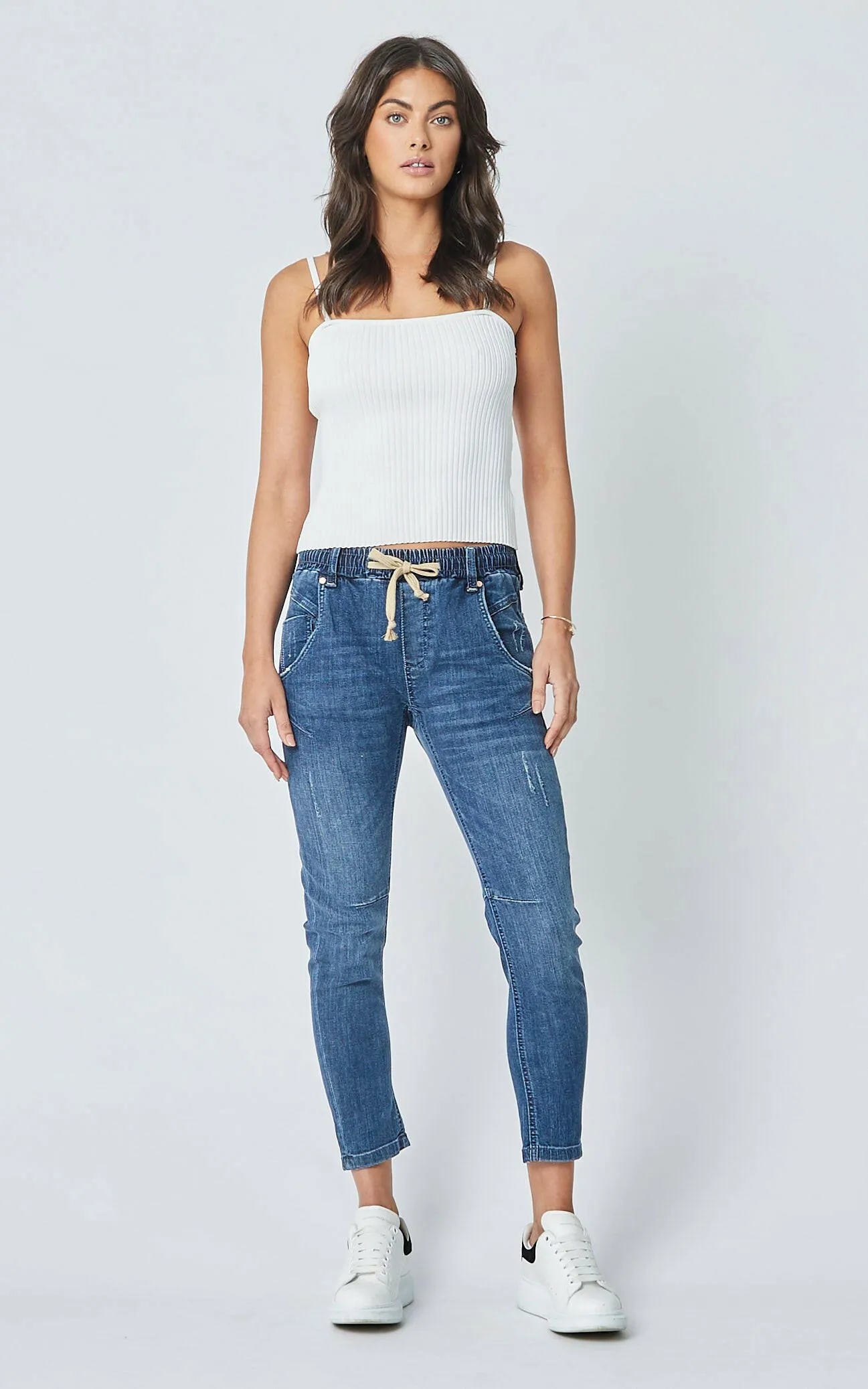 Anni White Knit Top