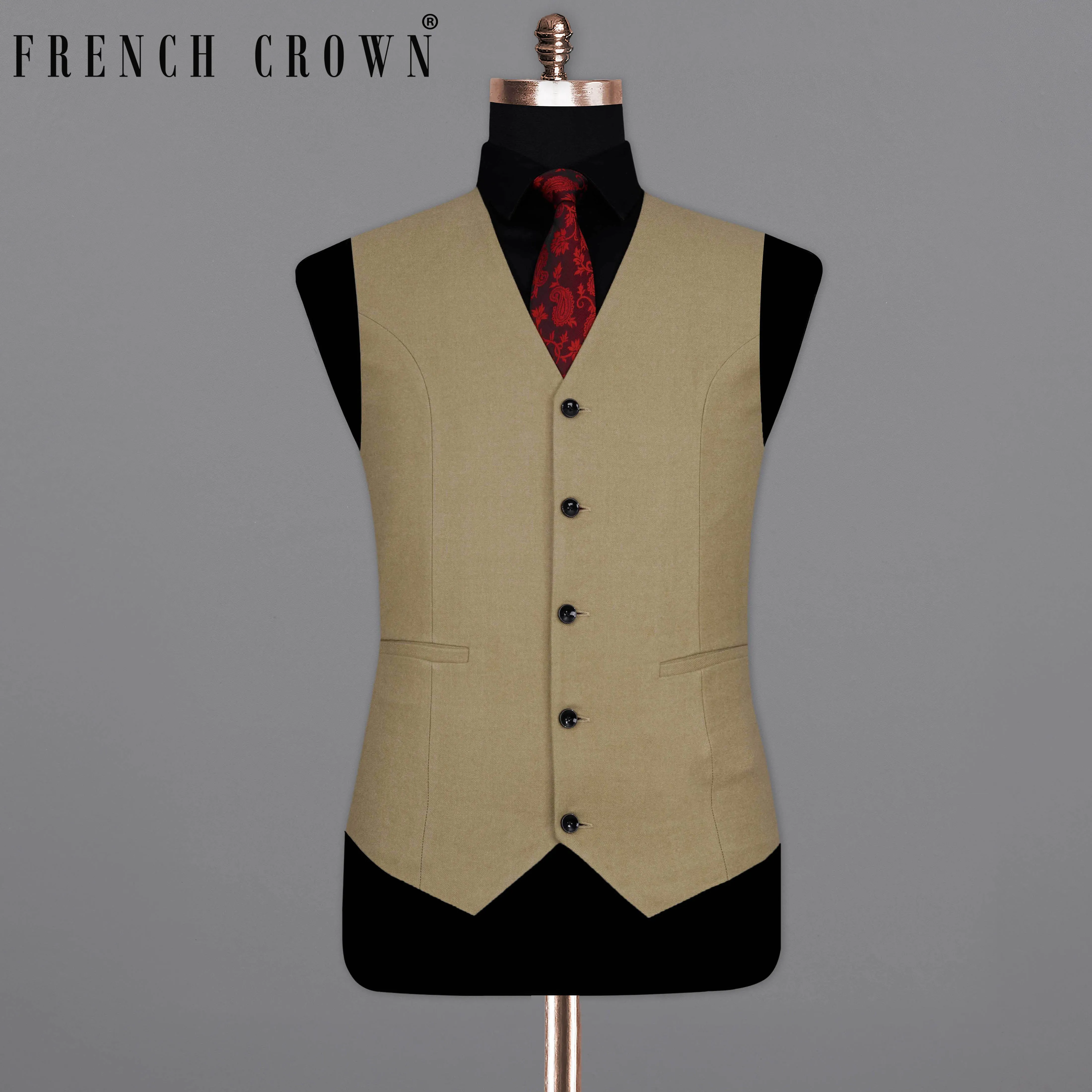 Arrowtown Brown Pure Wool Waistcoat