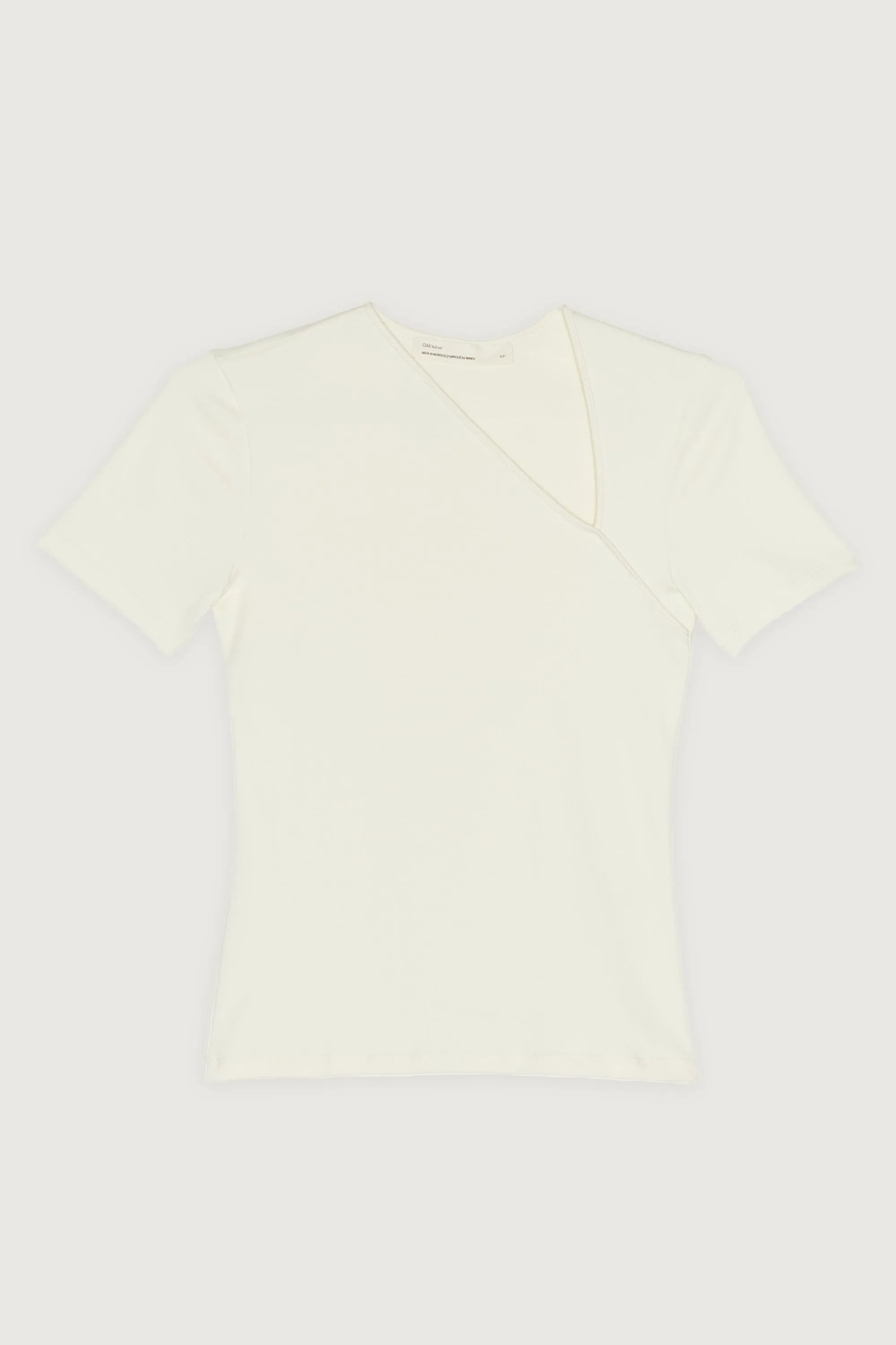 ASYMMETRICAL NECK TEE