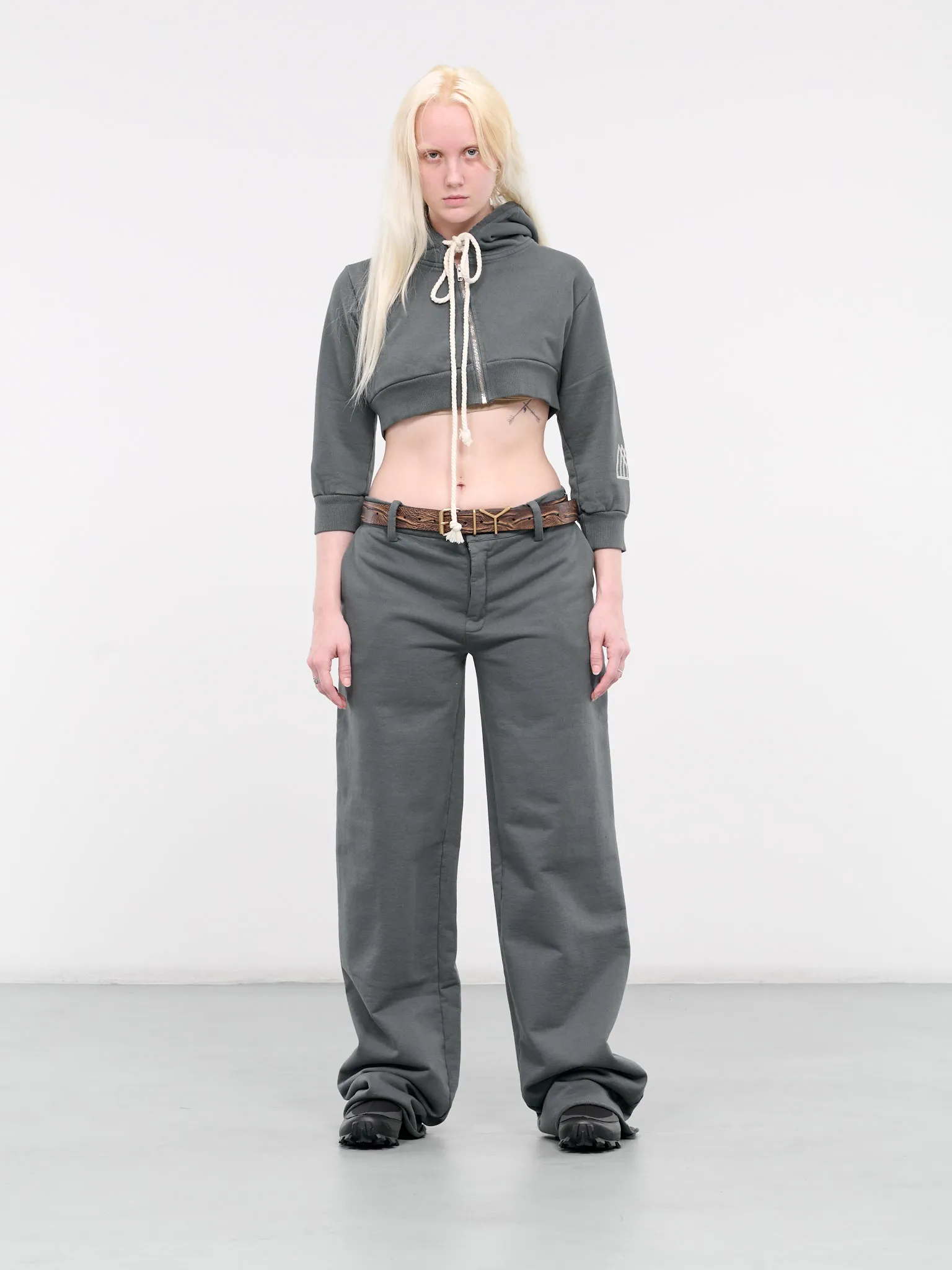 Baby Curved Zip Hoodie (1001000201-GREY)
