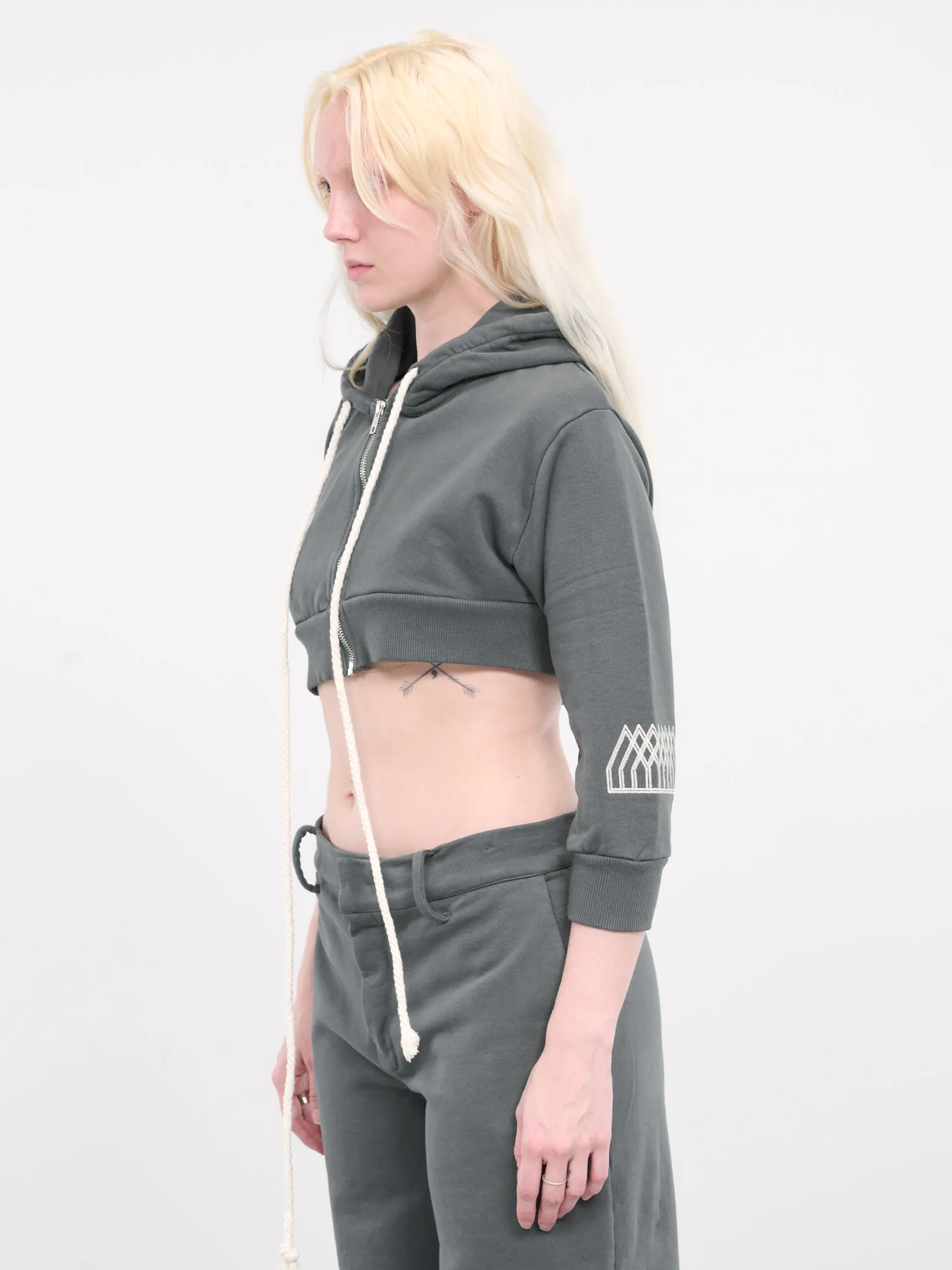 Baby Curved Zip Hoodie (1001000201-GREY)