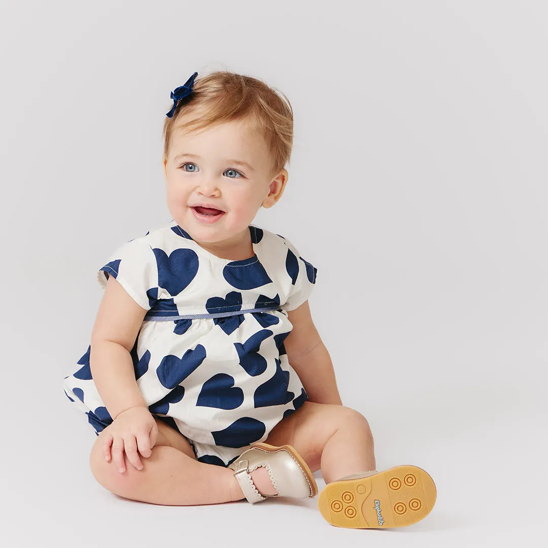 Baby Girls Sana Bubble - Navy Toss Hearts