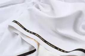Bamboo Twill for Trousers - Stretch - Optical White (1 Meter Remnant)