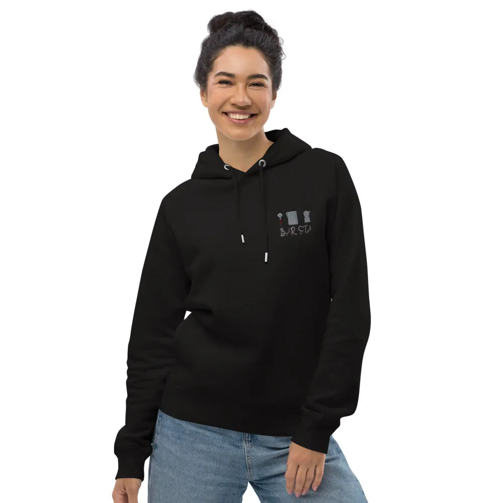Barista Set | Bestickter Bio Baumwoll Frauen Hoodie