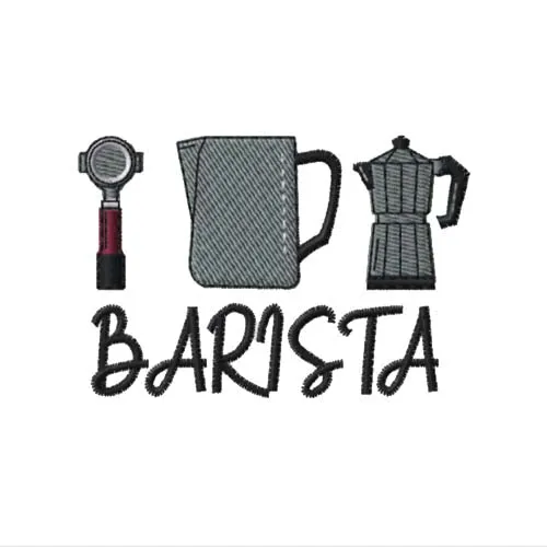 Barista Set | Bestickter Bio Baumwoll Frauen Hoodie