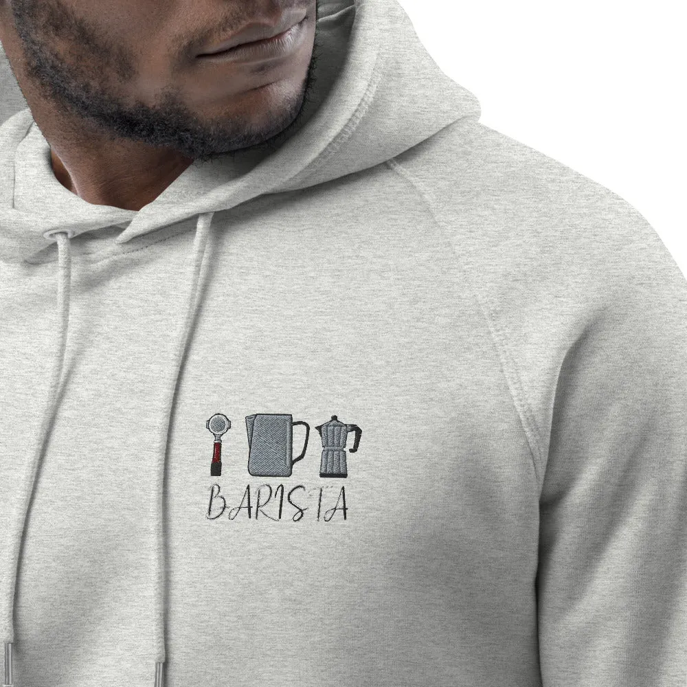 Barista Set | Bestickter Bio Baumwoll Männer Hoodie