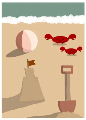 Beach Life Greetings Card - EN03
