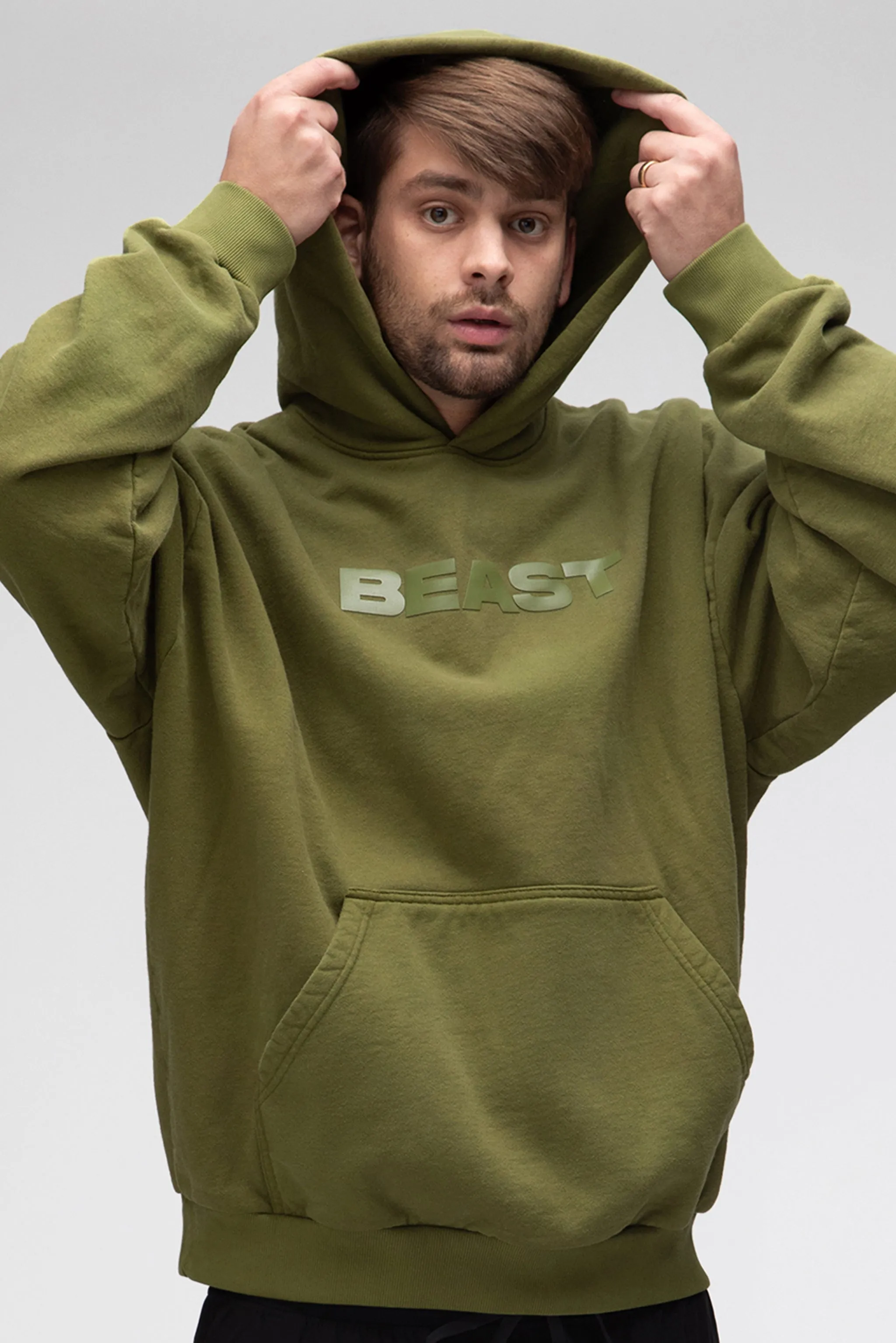 BEAST ORIGINALS HOODIE - OLIVE