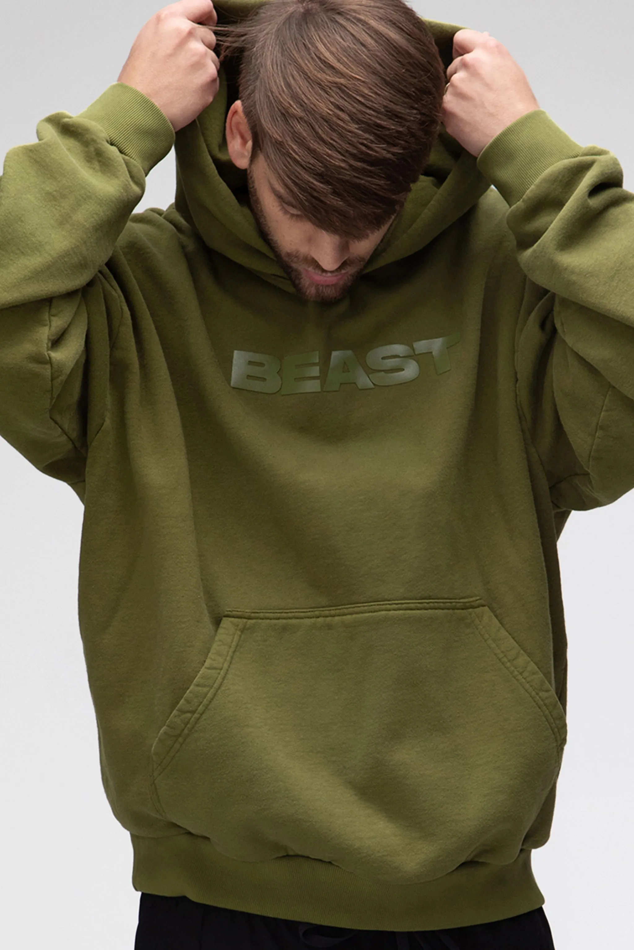 BEAST ORIGINALS HOODIE - OLIVE