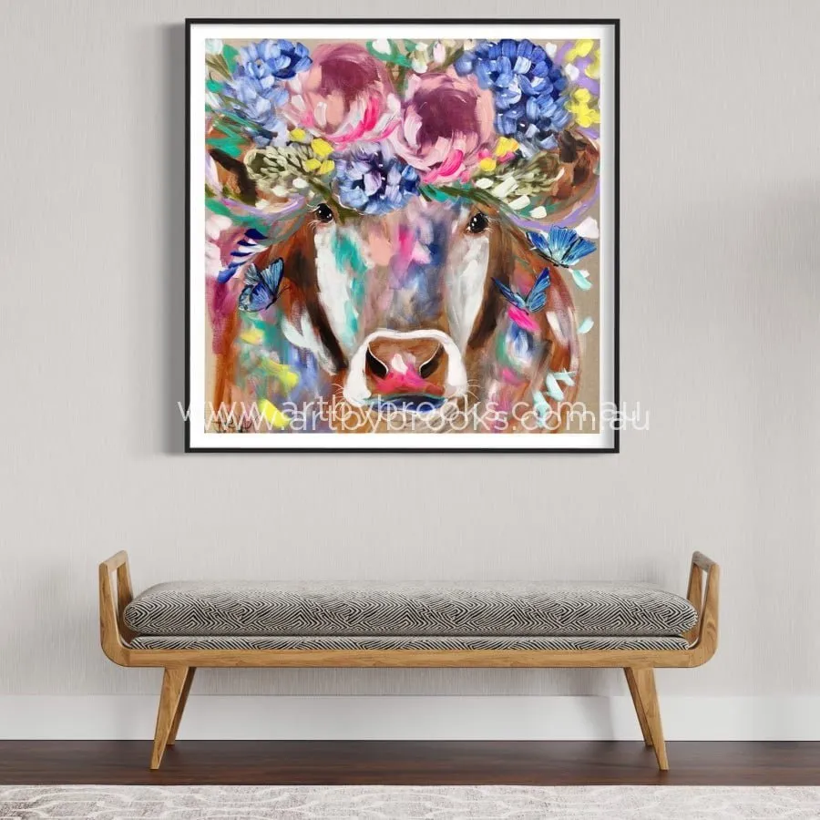 Beatrix with  butterflies -art print