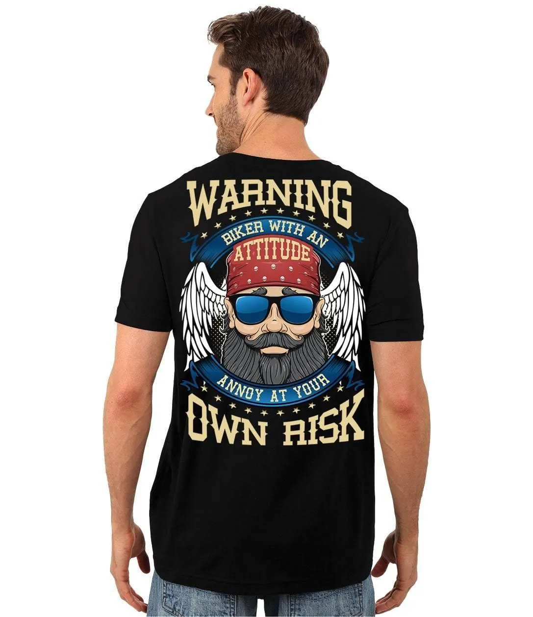 Biker With An Attitude T-Shirt