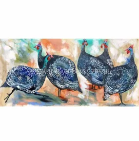 Bushveld  guineas - art print
