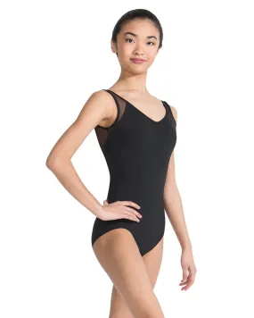 Capezio V-Neck Mesh Insert Tank Leotard - MC829W Womens