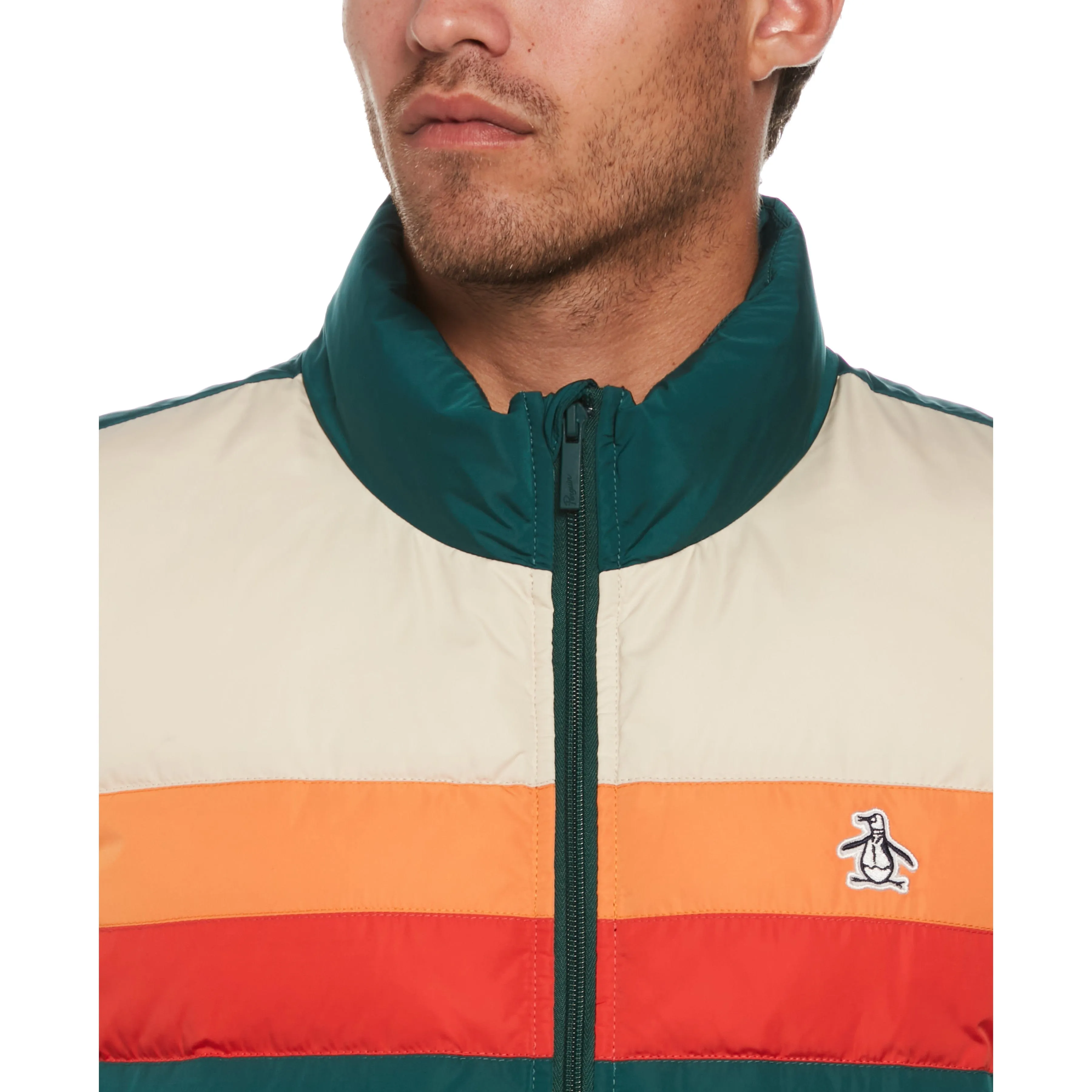 Color Block Puffer Vest