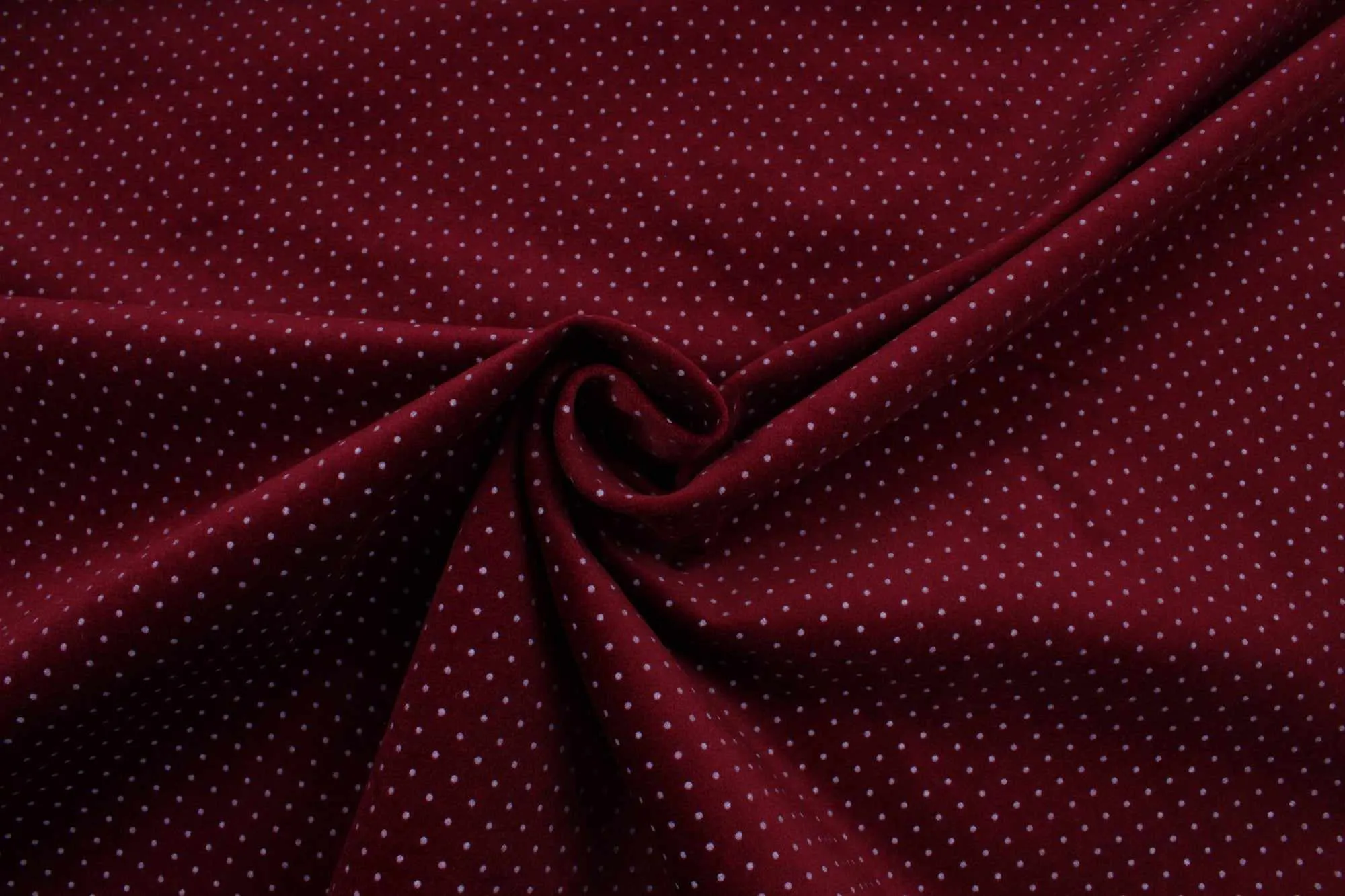 Cotton Stretch Woven Velvet - Dots Print