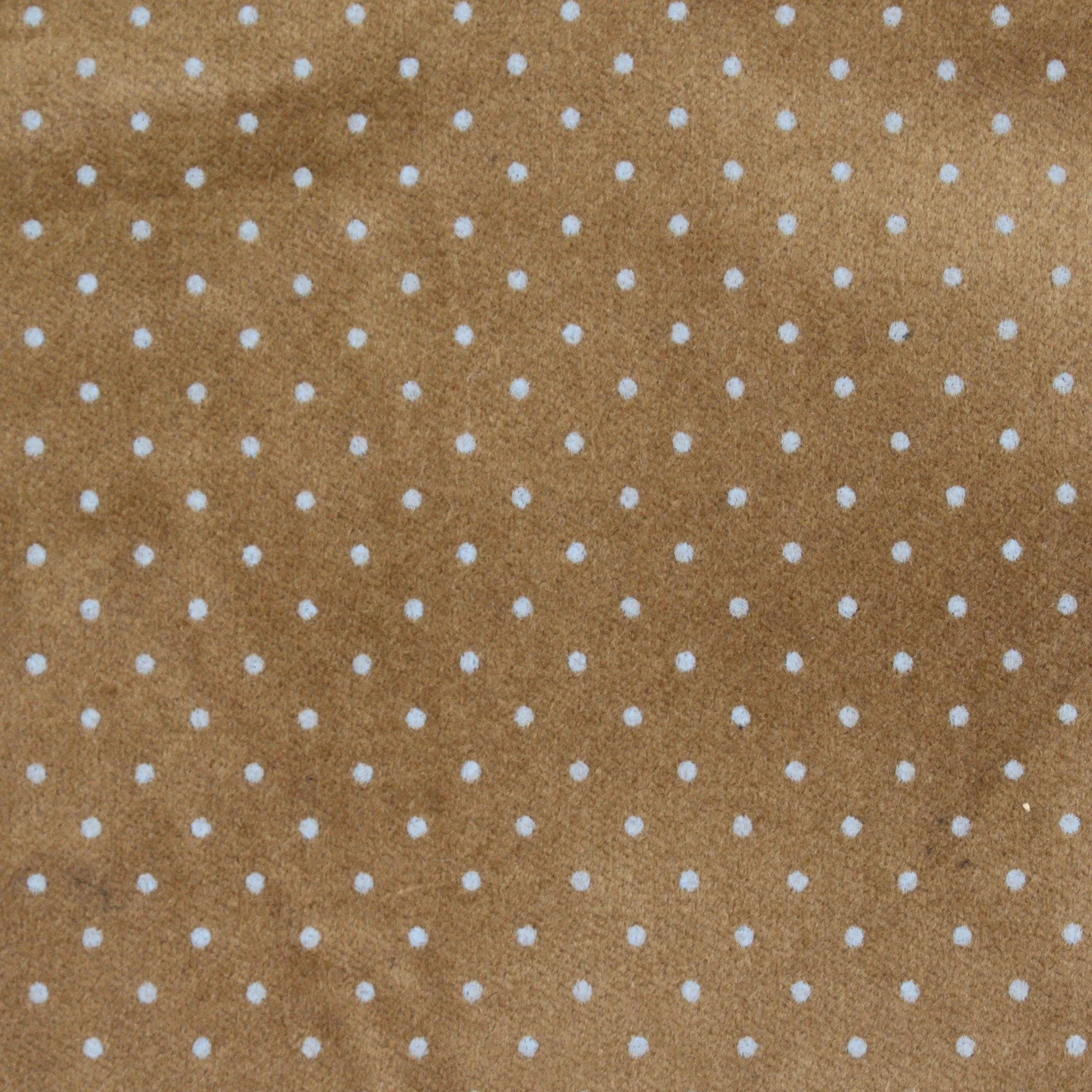 Cotton Stretch Woven Velvet - Dots Print