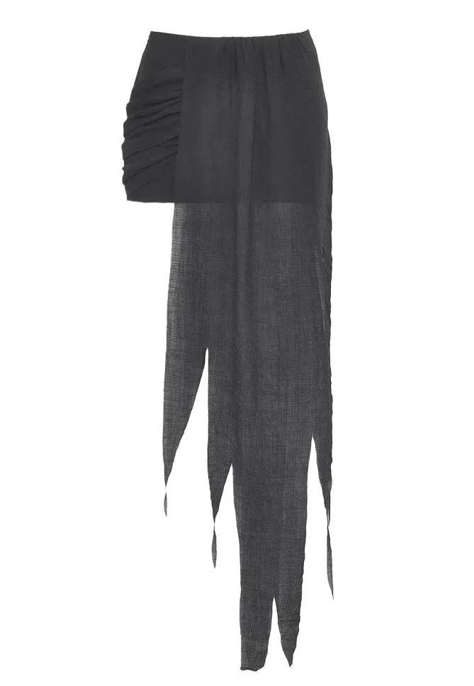 Dark In Love - Punk Decadent Irregular Black - Skirt