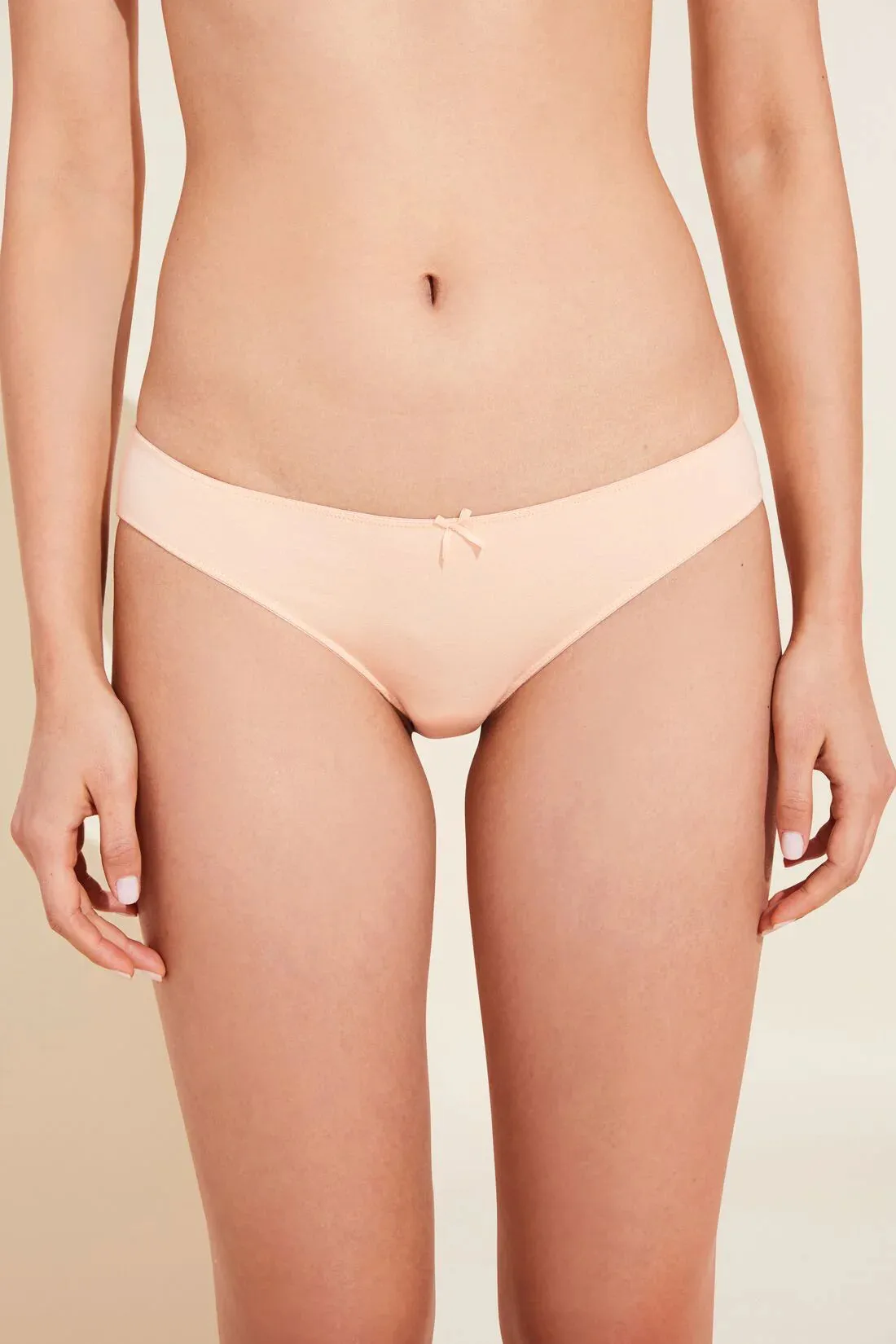 Eberjey Pima Stretch Cotton Bikini - Buff