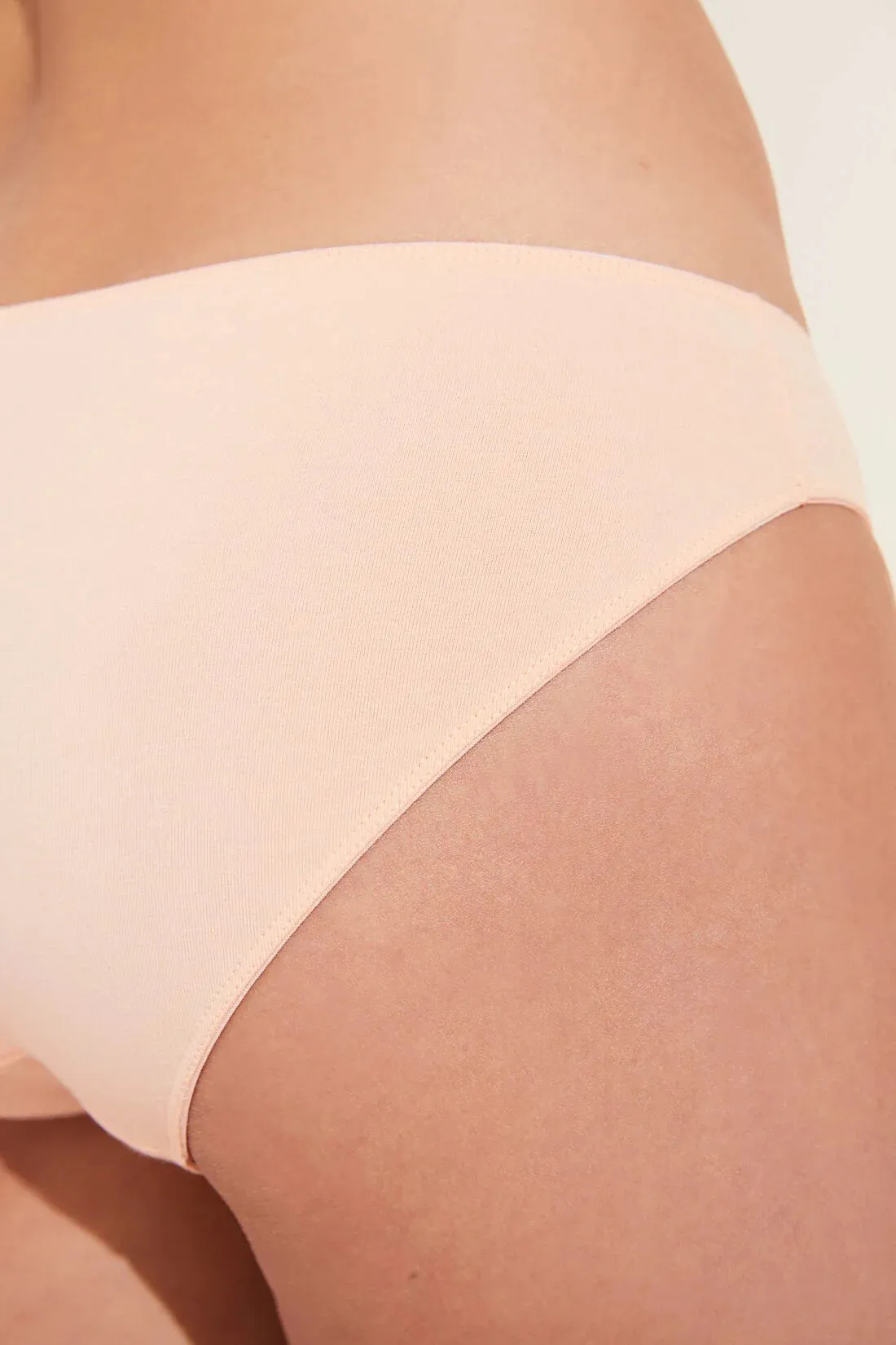Eberjey Pima Stretch Cotton Bikini - Buff