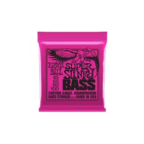 Ernie Ball 2834 Super Slinky Nickel Wound Electric Bass Guitar Strings - .045-.100