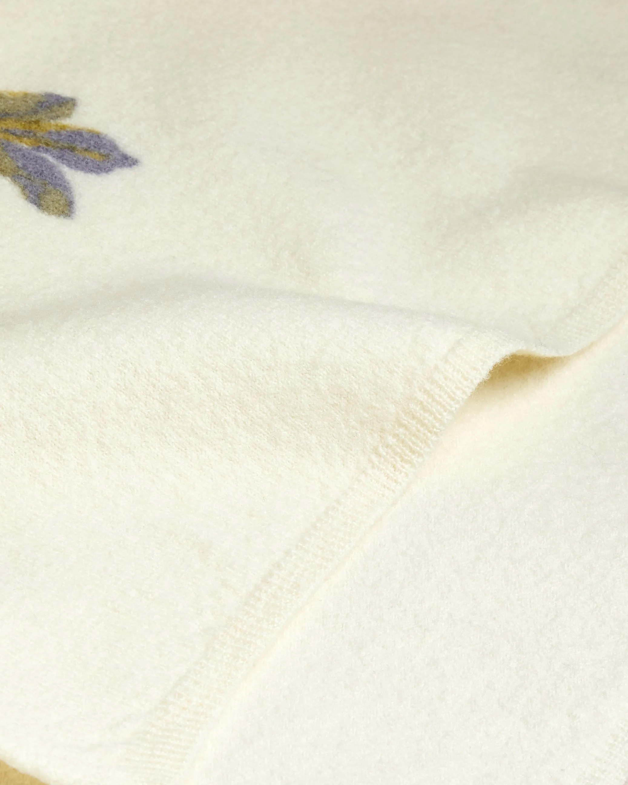 Evhaa Floral Knitted Jumper White