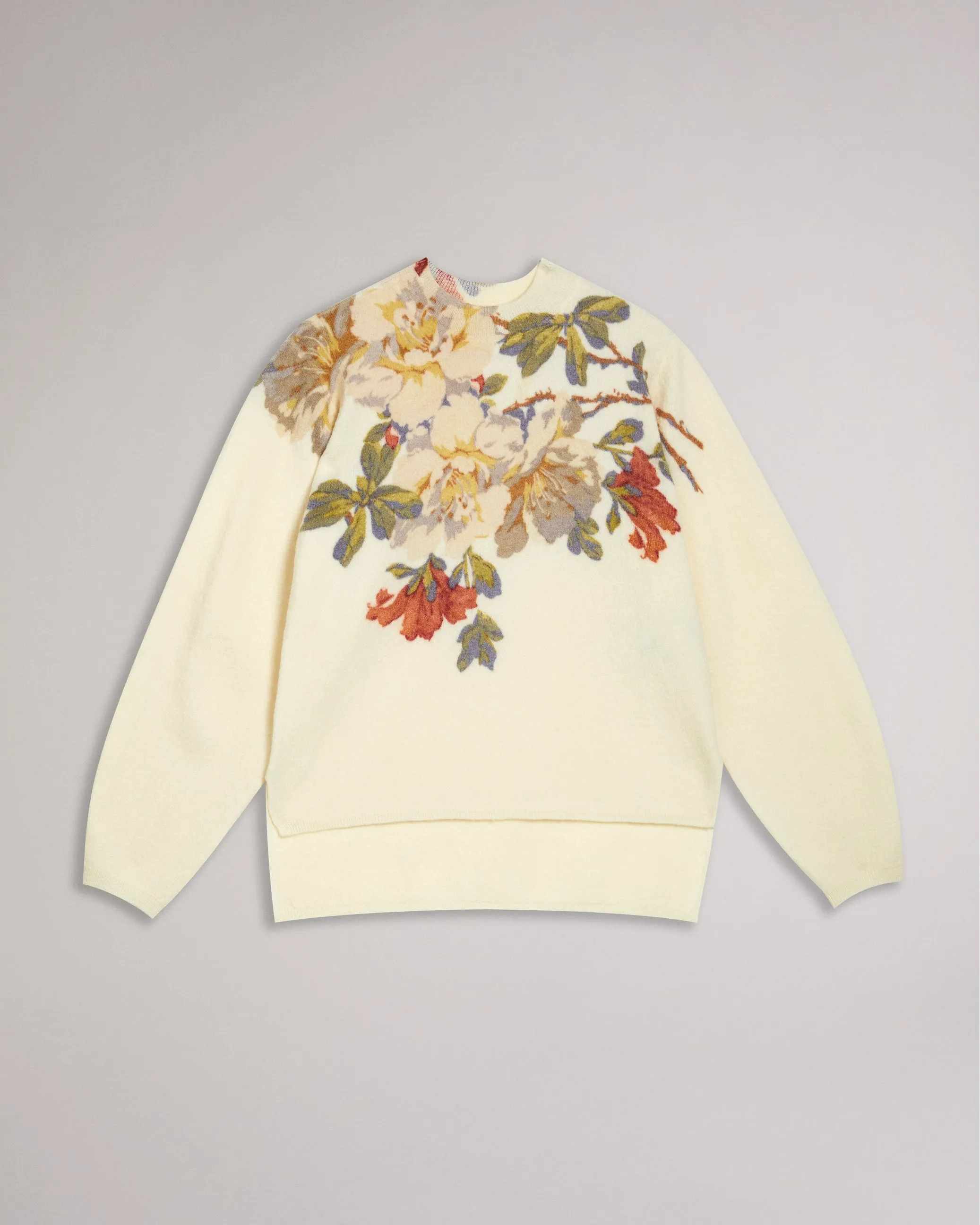 Evhaa Floral Knitted Jumper White