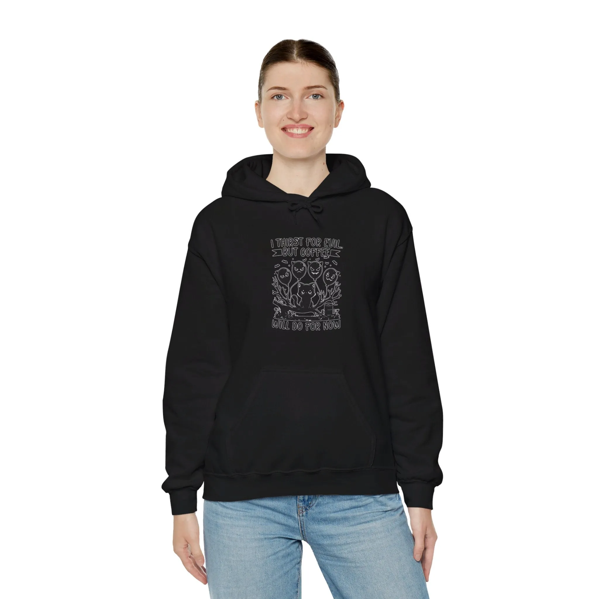 Evil Coffee Unisex Heavy Blend™ Hooded Sweatshirt