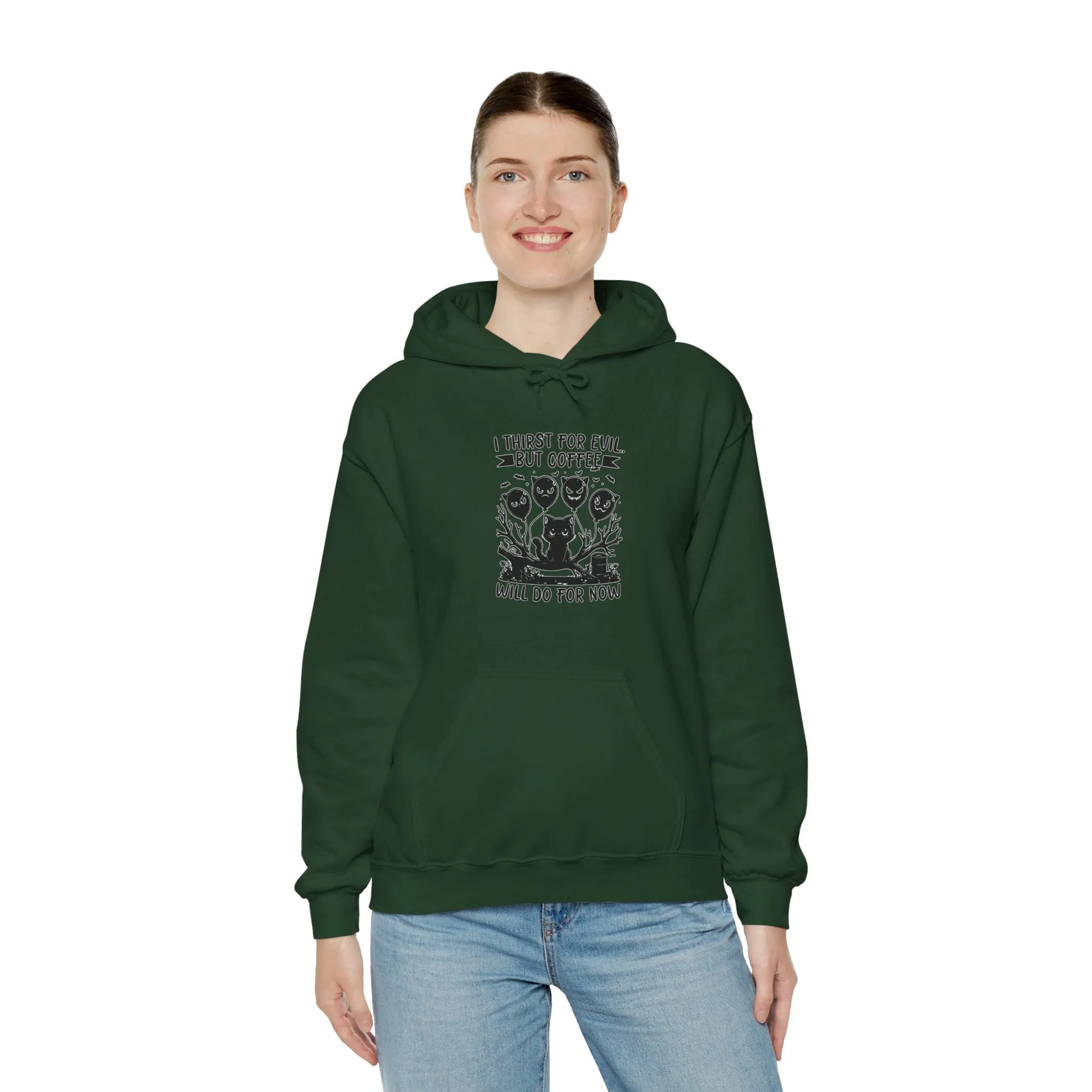 Evil Coffee Unisex Heavy Blend™ Hooded Sweatshirt