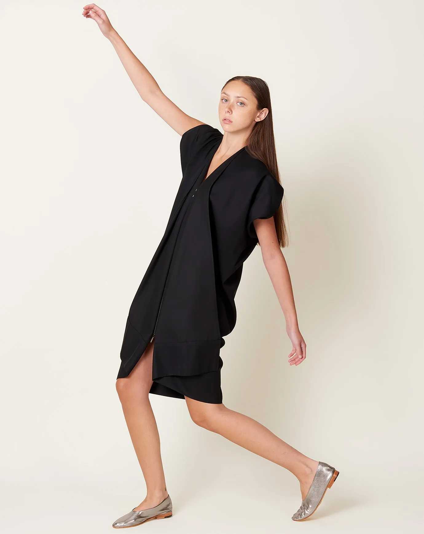 Foil Dress in Black