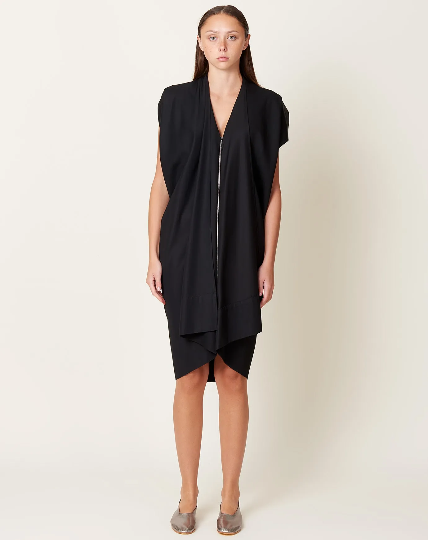 Foil Dress in Black