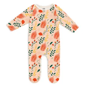 Footed Romper - Secret Garden Blush