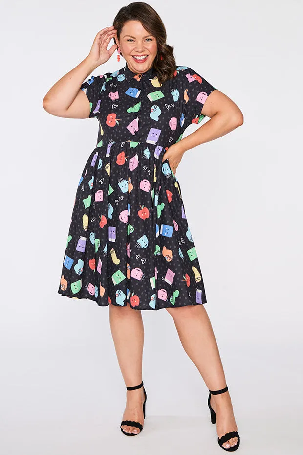 Frankie Bookworm Black Dress