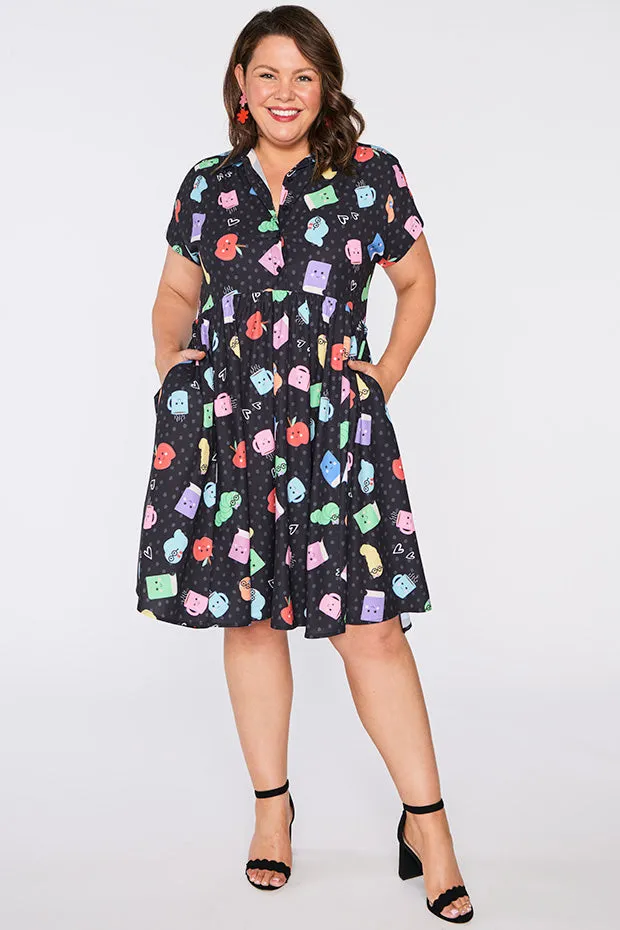Frankie Bookworm Black Dress