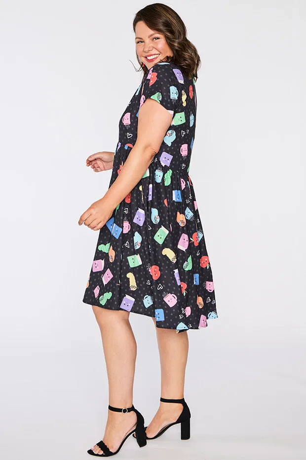 Frankie Bookworm Black Dress