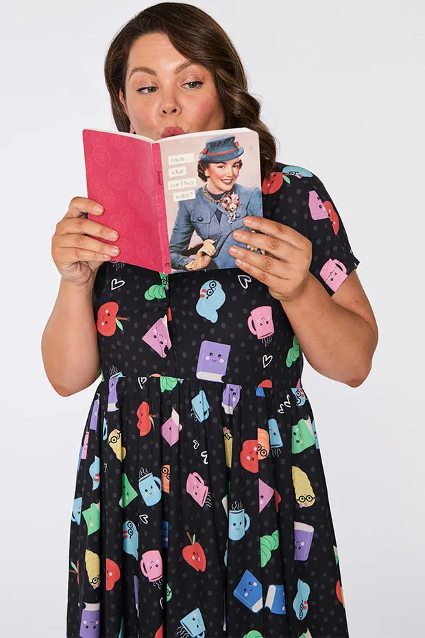 Frankie Bookworm Black Dress