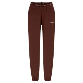 Freddy Pantaloni sportivi in felpa garzata con elastico JOGGER1C024X M79X Chocolate Fondant Direct Dyed