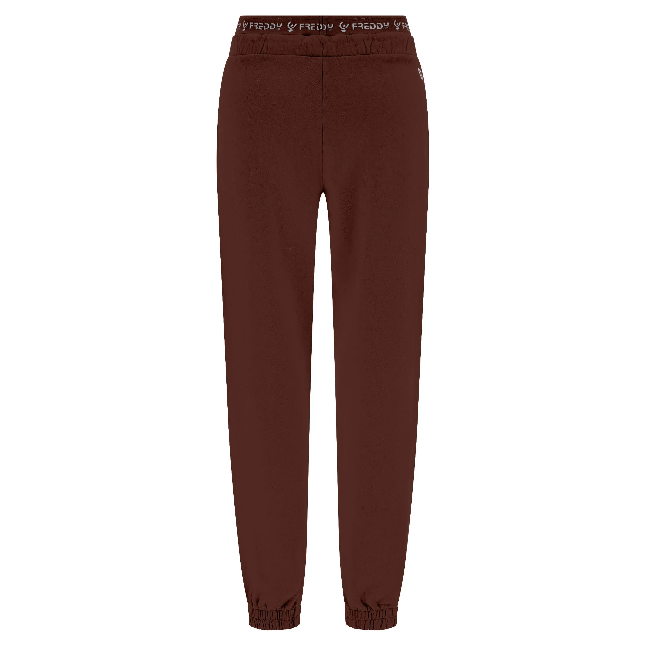 Freddy Pantaloni sportivi in felpa garzata con elastico JOGGER1C024X M79X Chocolate Fondant Direct Dyed