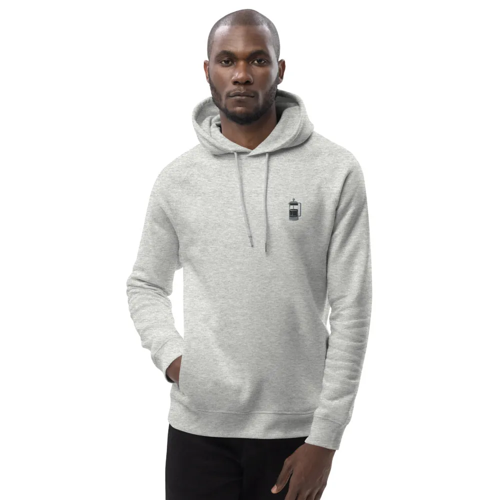 French Press | Bestickter Bio Baumwoll Männer Hoodie