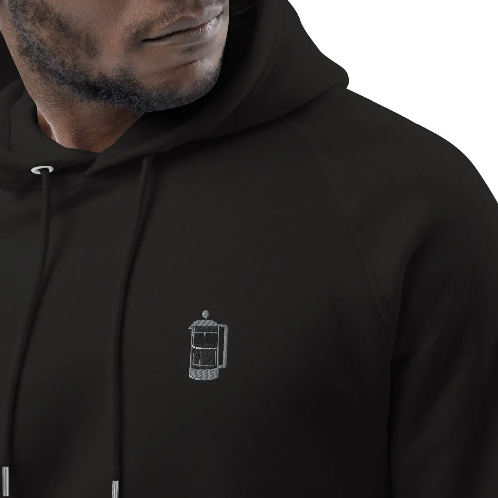 French Press | Bestickter Bio Baumwoll Männer Hoodie