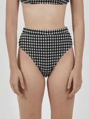 Gigi High Cut Bikini Bottom - Black
