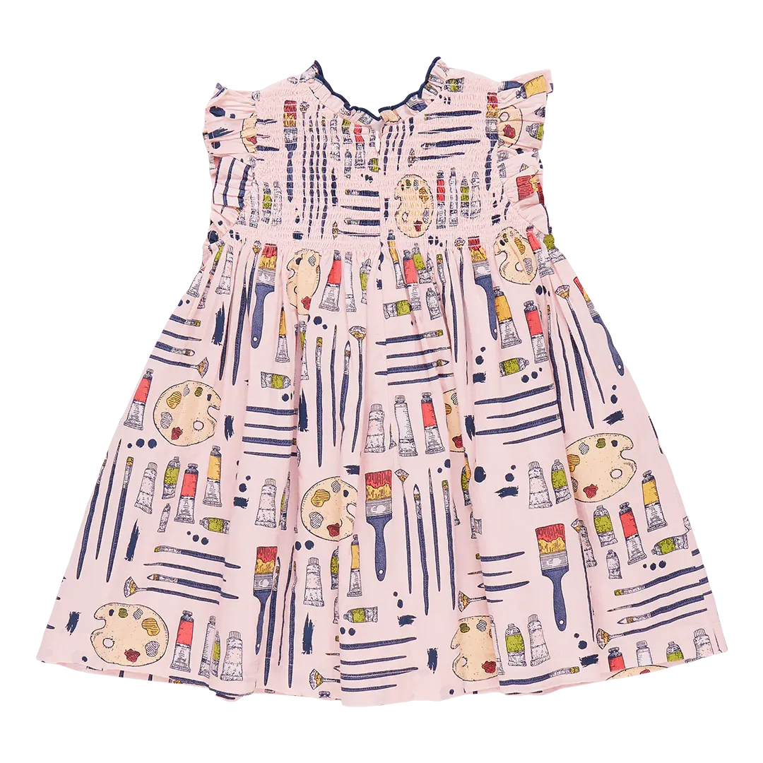 Girls Stevie Dress - Tiny Artist